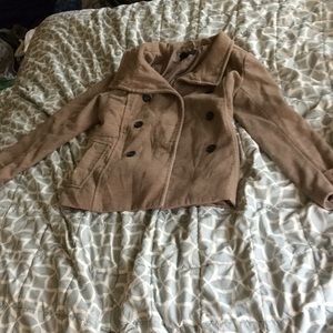 H&M beige pea coat